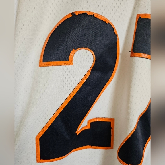 Mitchell & Ness White and Blue Denver Broncod Men's Jersey Size XL Atwater 27 - Picture 6 of 12